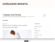 Tablet Screenshot of catalogosinfantil.com